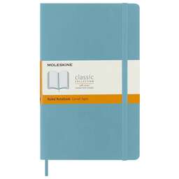 MOLESKINE Блокнот Classic Soft, 192стр, в линейку, мягкая обложка, голубой [qp616b35]