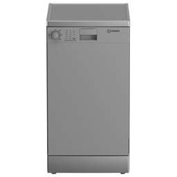 INDESIT Посудомоечная машина DFS 2A59 S, узкая, напольная, 44.8см, загрузка 9 комплектов, серебристая [869894100090]