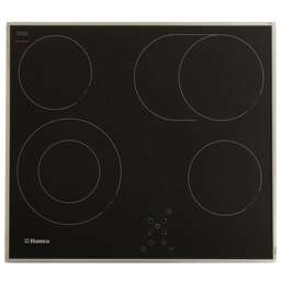 HANSA Электрическая варочная поверхность BHCI66706, конфорок: 4 шт., стеклокерамика, независимая, черный