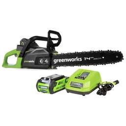 GREENWORKS Цепная пила GD40CS15 аккум. дл.шины:14" (35cm) 1аккум. 2Ач ЗУ (2005707UA)