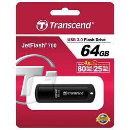 TRANSCEND (TS64GJF700) 64GB JETFLASH 700 USB3.0 черный