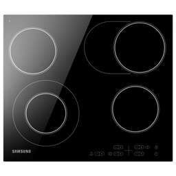 SAMSUNG Электрическая варочная панель NZ64T3516AK/WT, Hi-Light, независимая, черный