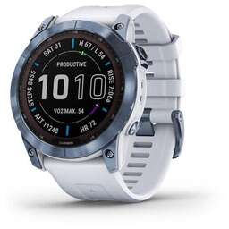 GARMIN Смарт-часы Fenix 7X, 1.4", белый/синий [010-02541-15]