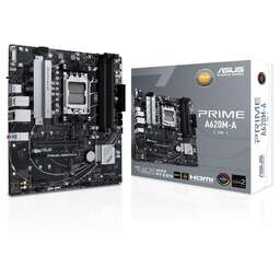ASUS Материнская плата PRIME A620M-A-CSM AM5 mATX 4xDDR5 PCIEx16 2xPCIEx1 2xM.2 DP HDMI VGA GLAN