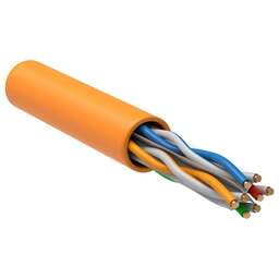 ITK Кабель информационный LC1-C604-127 кат.6 UTP 4 пары 23AWG LSZH внутренний 305м оранжевый
