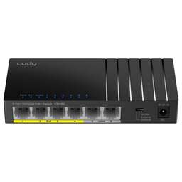 CUDY Коммутатор FS106P 6-Port 10/100M PoE+ Switch 36W