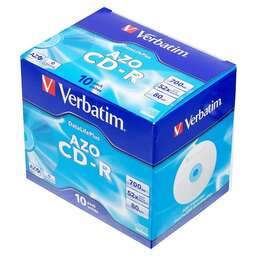 VERBATIM Диск CD-R 700Mb 52x Jewel case (10шт) (43327)