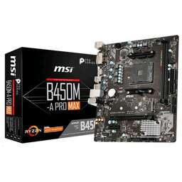 MSI B450M-A PRO MAX, SocketAM4, AMD B450, mATX