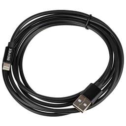 NONAME Кабель Lightning (m) - USB (m), 2м, 2.4A, черный