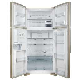 HITACHI Холодильник R-W660PUC7 GBE 2-хкамерн. бежевый стекло инвертер