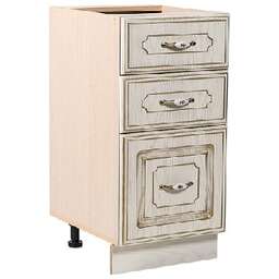 БИТЕЛ АНЖЕЛИКА СТР 400/3 фасад ясень/патина, каркас дуб молочный