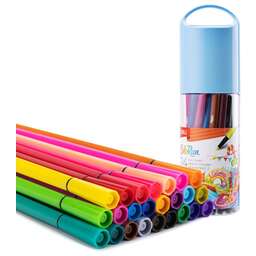 DELI Фломастеры EC156-24 ColoRun 24цв. пластиковая туба