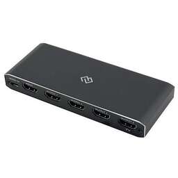 DIGMA Сплиттер аудио-видео DHSP-v2x4, HDMI (f) - 4xHDMI (f), ver 2.0, черный
