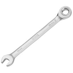 DENZEL Ключ комбинированный трещоточный, 11 мм, CrV, матовый хром 14705