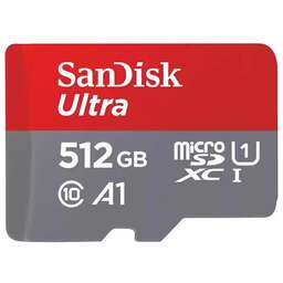 SANDISK Карта памяти Ultra UHS-I U1 A1 150MB/s 512GB. Цвет: серо-красный