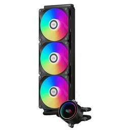 PCCOOLER Система водяного охлаждения DA360 BK, 4-pin, ARGB, 120мм, Ret, черный [da360-bkawxx-gl]