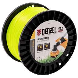 DENZEL Леска для триммера звезда, 1,6мм х 552м, на DIN катушке FLEX CORD, 96284