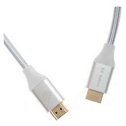 CACTUS Кабель аудио-видео CS-HDMI.2.1-3, HDMI (m) - HDMI (m), ver 2.1, 3м, GOLD, серебристый