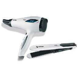 VITEK VT-2503 BW черно-белый набор (фен+выпрямитель)
