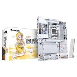 AORUS Материнская плата B850 ELITE-P ICE B850, AM5, 4xDDR5, 2*PCIEx16, 4*M.2, 3*TypeC, 2*USB3.2Gen2, 6*USB3.2Gen1, 8*USB2.0, 2*SATA3.0, 5G, HDMI, ATX, RTL