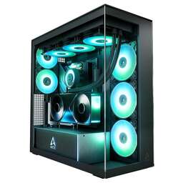 ARCTIC COOLING Корпус для ПК ARCTIC Xtender VG Black/Clear Glass ACPCC00024A