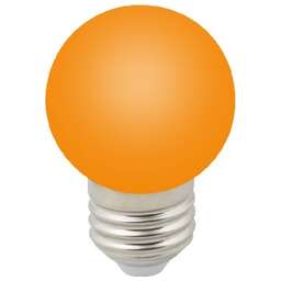 VOLPE (UL-00005650) LED-G45-1W/ORANGE/E27/FR/С