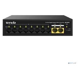 TENDA SG110PC Коммутатор настольный 10-Ports 10/100/1000 Base-TX 8-Ports PoE(PoE бюджет 100W)