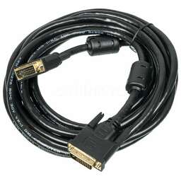 NONAME Кабель DVI DVI-D Dual Link (m) - DVI-D Dual Link (m), ферритовый фильтр , 5м, черный