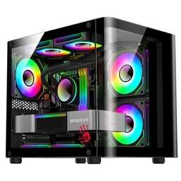 BLOODY Корпус mATX BD-CC104, Mini-Tower, без БП, черный [bd-cc104-bk]