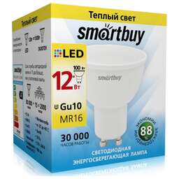 SMARTBUY (SBL-GU10-12-30K) 12W/3000K/GU10