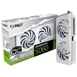 PALIT Видеокарта RTX5060 WHITE OC 8GB GDDR7 128bit 3xDP HDMI 2FAN RTL
