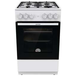 GORENJE Газовая плита GG5A12WH, газовая духовка, без крышки, сталь, белый