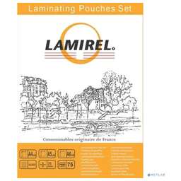 FELLOWES Lamirel Пленка для ламинирования LA-78787(01) (набор А4, A5, A6 по 25 шт., 75 мкм, 75 шт. в уп.)