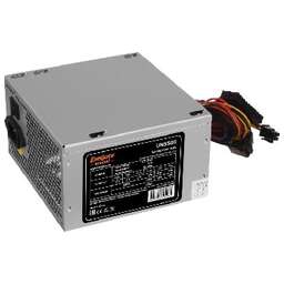 EXEGATE 500W UNS500, ATX, 12cm fan, 24p+4p, 6/8p PCI-E, 3*SATA, 2 (ES261569RUS)