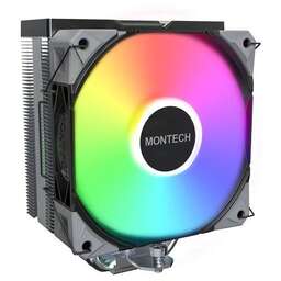 MONTECH Устройство охлаждения(кулер) NX400, 4-pin, ARGB, черный, 120мм, Ret [nx400argbbk]