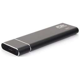 AGESTAR Внешний корпус SSD 31UBNV5C NVMe USB3.2 алюминий черный M2 2280 M-key