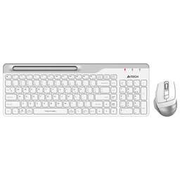 A4TECH Комплект (клавиатура+мышь) Fstyler FB2535C, USB, беспроводной, белый [fb2535c icy white]