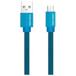 MORE CHOICE (4627151194523) K20m USB 2.1A для micro плоский USB - 1м Blue