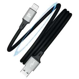 AKSBERRY (6900307930014) X164 Magnetic USB-A - Lightning, чёрный