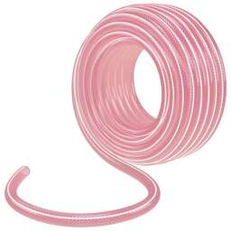 PALISAD Шланг эластичный 3/4", 50 м, прозрачный розовый 67676