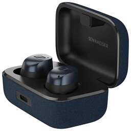 SENNHEISER Гарнитура внутриканальные Momentum True Wireless 4 синий беспроводные bluetooth в ушной раковине (700449 MTW4 DENIM BLUE)
