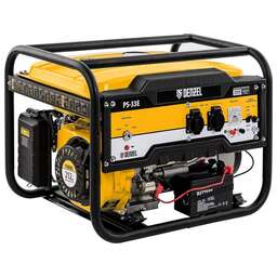 DENZEL PS-33E Генератор бензиновый, 3.3 кВт, 230В, 15 л, электростартер 94537