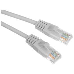 SUPRLAN Патч-корд 10-0142 UTP RJ-45 вил.-вилка RJ-45 кат.5E 1м серый LSZH 26AWG