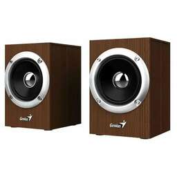 GENIUS Колонки для ПК SP-HF280 /6 Вт/100-20000 Гц/деревянный корпус/3.5 мм/регулировка громкости/питание USB/кабель 1.2м/коричневый (31730028400)