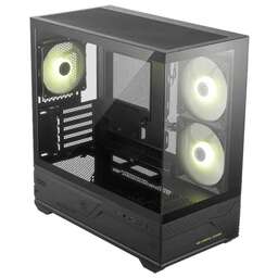 MSI Корпус для ПК MAG Pano M110R , Micro-ATX, 1xUSB 3.2 Gen 1, 1xUSB 3.2 Gen2x2 Type-C, 2x140mm, ARGB Reverse Blade Fan, 1x120mm ARGB Fan, ARGB+PWM Control Board, TG