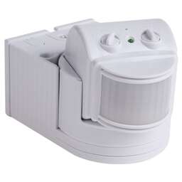 REXANT Датчик движения настенный ДДС 04, 180°, 1200 Вт, 3-2000 Лк, 12 м, 10-420 сек. IP44