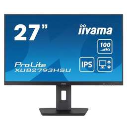 IIYAMA 27" Монитор ProLite XUB2793HSU-B7, 1920x1080, IPS, 100Гц, 1хHDMI, 1хDP, черный