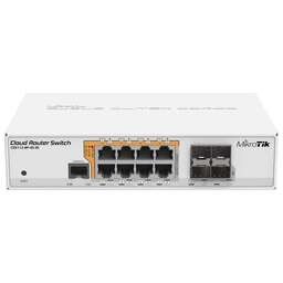 MIKROTIK Коммутатор CRS112-8P-4S-IN, 8 портов, управляемый (8xGbs, 4xSFP, 8xPoE+) (CRS112-8P-4S-IN)