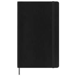 MOLESKINE Еженедельник ACADEMIC SOFT WKNT Large 130х210мм датир.18мес 208стр. мягкая обложка черный