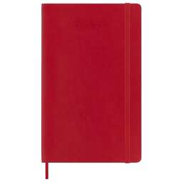 MOLESKINE Еженедельник ACADEMIC SOFT WKNT Large 130х210мм датир.18мес 208стр. мягкая обложка красный